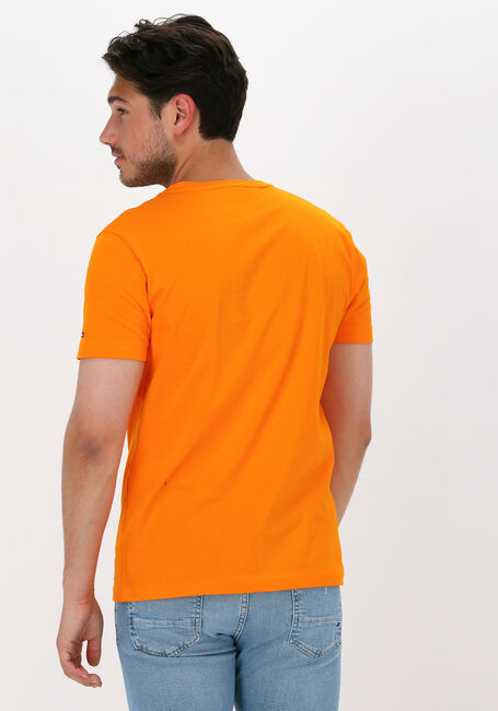 Oranje TOMMY HILFIGER T-shirt SQUARE LOGO TEE - large