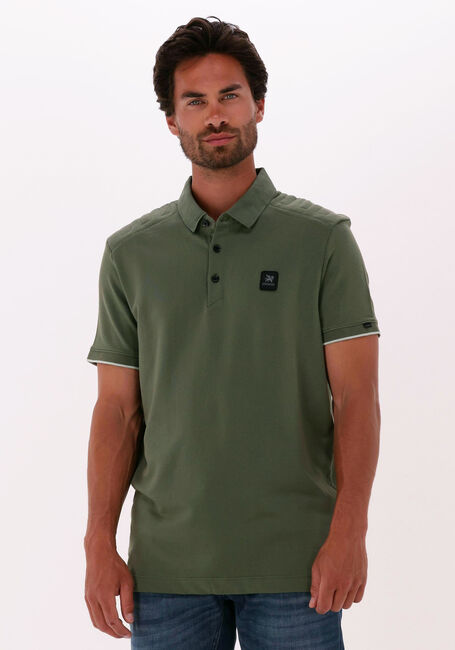 Donkergroene VANGUARD Polo SHORT SLEEVE POLO PIQUE JACQUARD - large