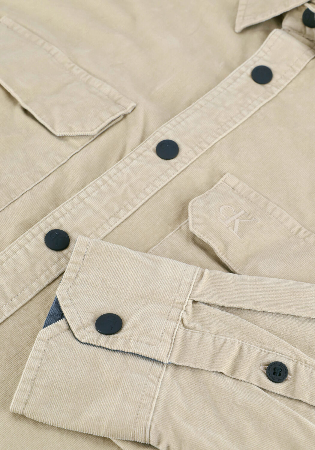 Beige CALVIN KLEIN Overshirt CORDUROY REGULAR SHIRT - large