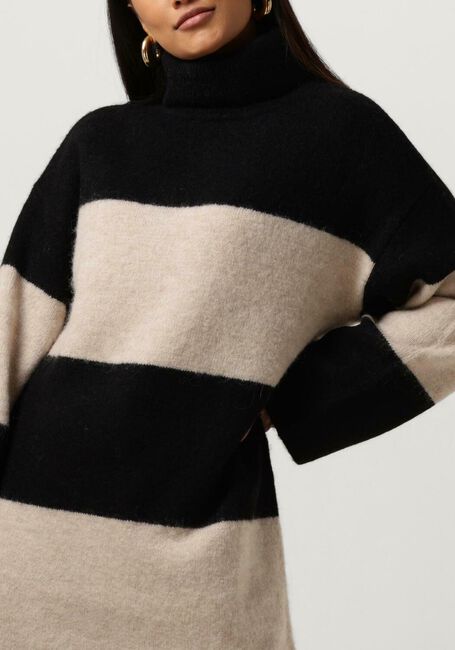 Zwarte SELECTED FEMME Mini jurk SLFALVA LS KNIT HIGH NECK DRESS - large