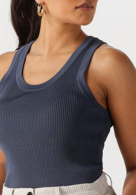 Donkerblauwe WITHBLACK Top WBLLEWIS TANK TOP - large