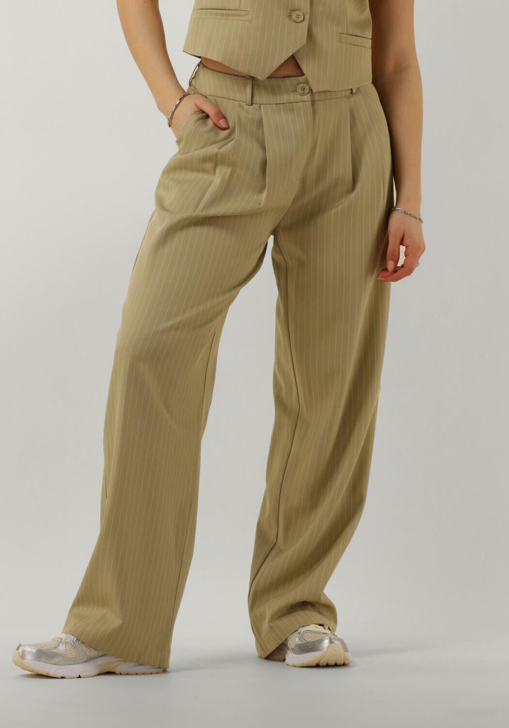 YDENCE Dames Broeken Pants Riley Khaki