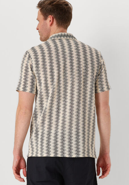 Gebroken wit ANERKJENDT Casual overhemd AKLEON JACQUARD S/S SHIRT - large