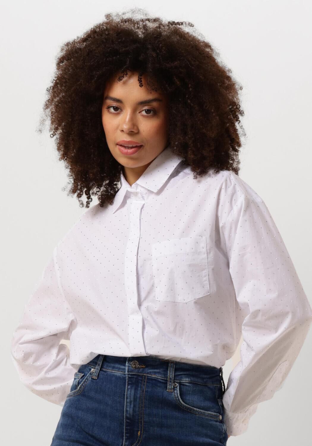 LIU JO Dames Blouses Camicia Over Wit