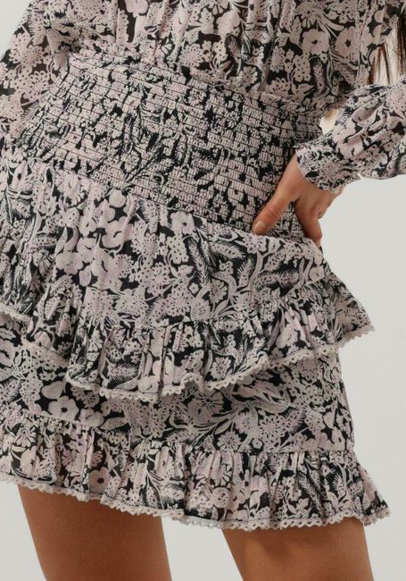 Zwarte NEO NOIR Minirok LINE SWEET FLORAL SKIRT - large