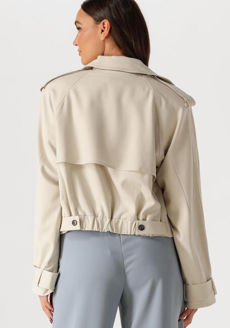 Beige GESTUZ Trenchcoats GZEDINA SHORT JACKET - large