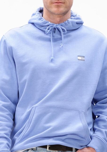 Lichtblauwe TOMMY JEANS Sweater TJM REG BADGE HOODIE EXT - large