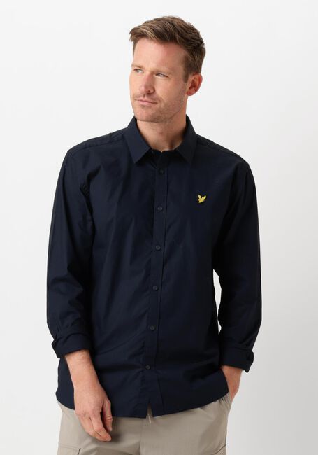 Donkerblauwe LYLE & SCOTT Casual overhemd LONG SLEEVE POPLIN - large