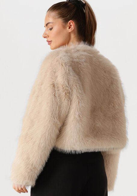 Beige OMODA ATELIER Faux fur jas X IRIS - IMRE - large