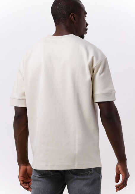 Ecru SELECTED HOMME T-shirt SLHOVERSIZECORTON SS O-NECK TEE W - large