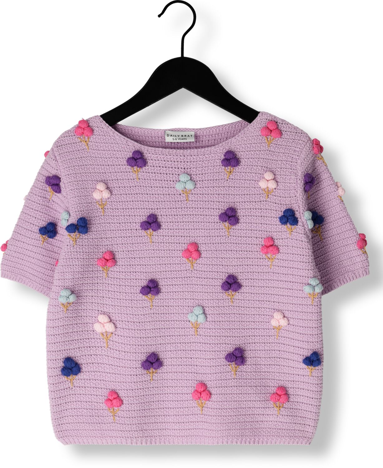 DAILY BRAT Meisjes Tops & T-shirts Ice Knitted T-shirt Paars
