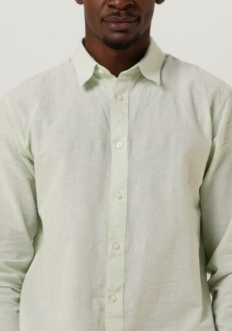 Groene SELECTED HOMME Klassiek overhemd SLHSLIMNEW-LINEN SHIRTS LS CLASSIC W - large