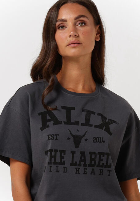 Grijze ALIX THE LABEL T-shirt LADIES KNITTED ALIX T-SHIRT - large