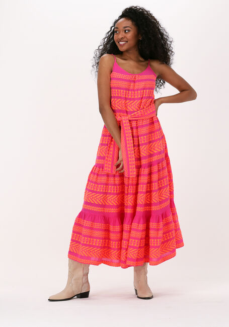 overeenkomst Somber Museum Fuchsia DEVOTION Maxi jurk ARSIDA | Omoda