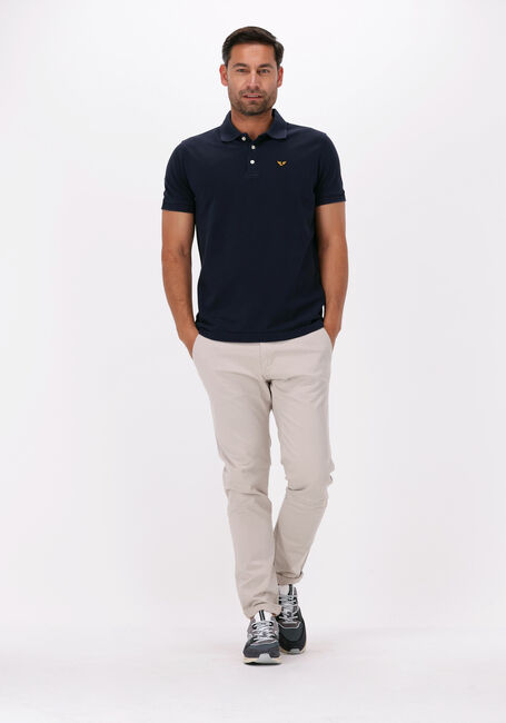 Donkerblauwe PME LEGEND Polo SHORT SLEEVE POLO GARMENT DYED PIQUE - large