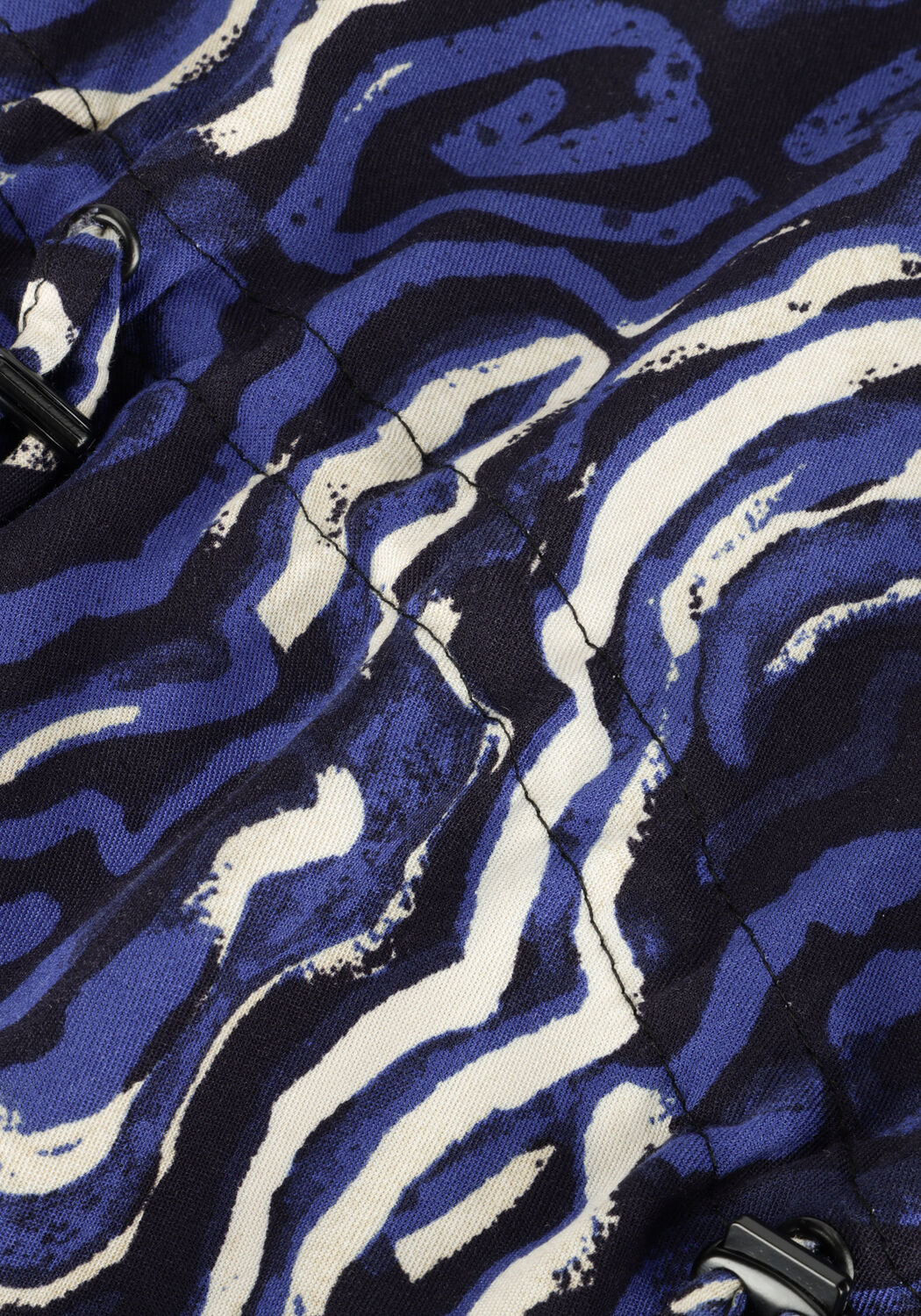 Blauwe ANOTHER LABEL Mini jurk ROSELYN LINE DRESS L/S - large