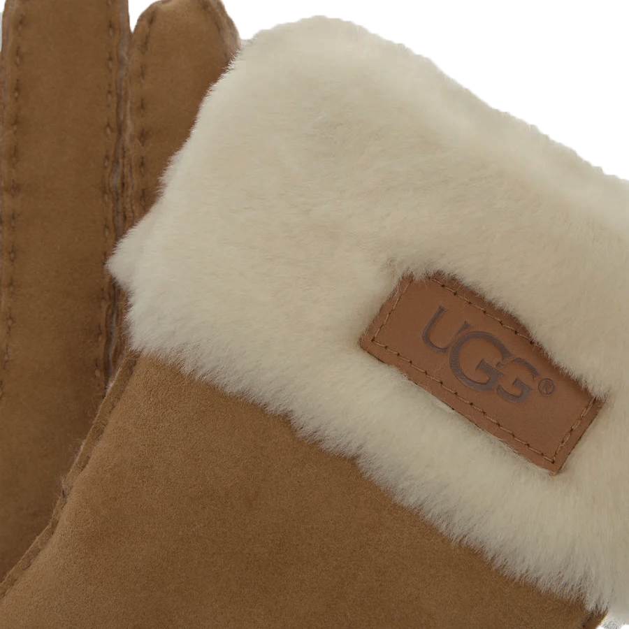 Cognac UGG Fur boots KRISTIN - Omoda.com