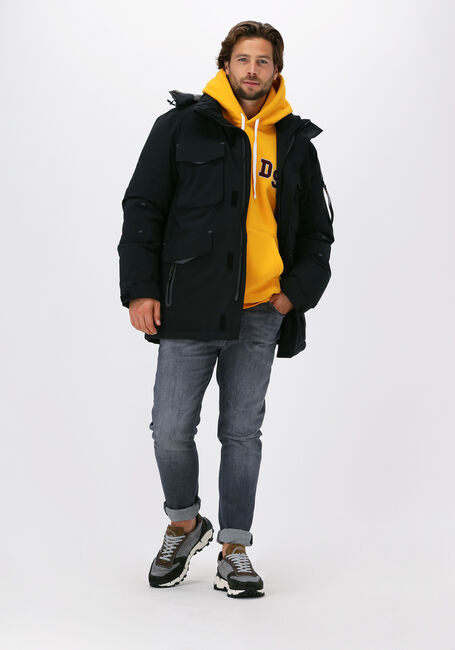 Zwarte NATIONAL GEOGRAPHIC  HOODED ICONIC JACKET - large