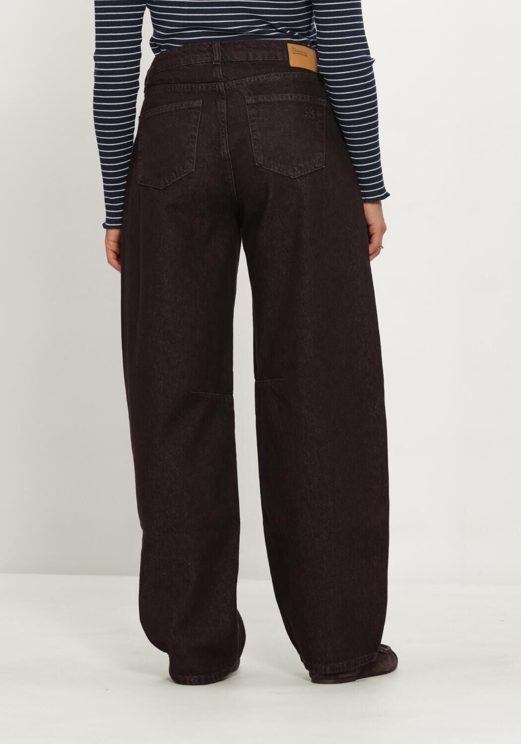 MY ESSENTIAL WARDROBE Dames Broeken Mwlance 188 High Barrel Bruin