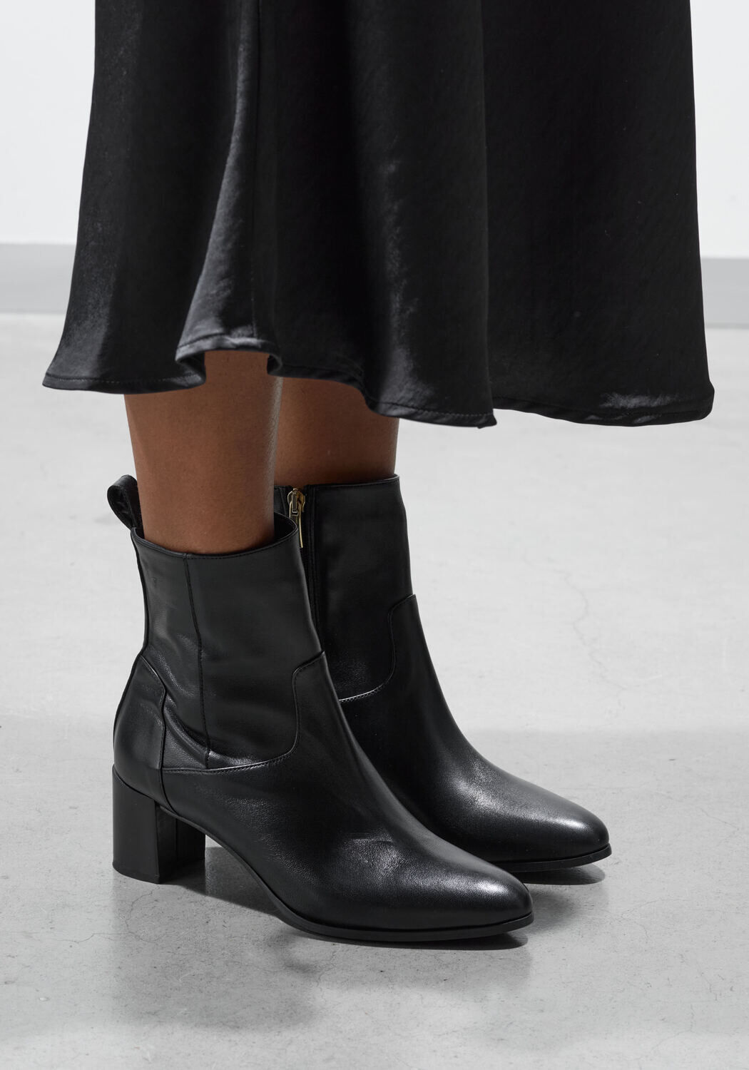 Zwarte LINA LOCCHI Enkellaarsjes 8543 - medium