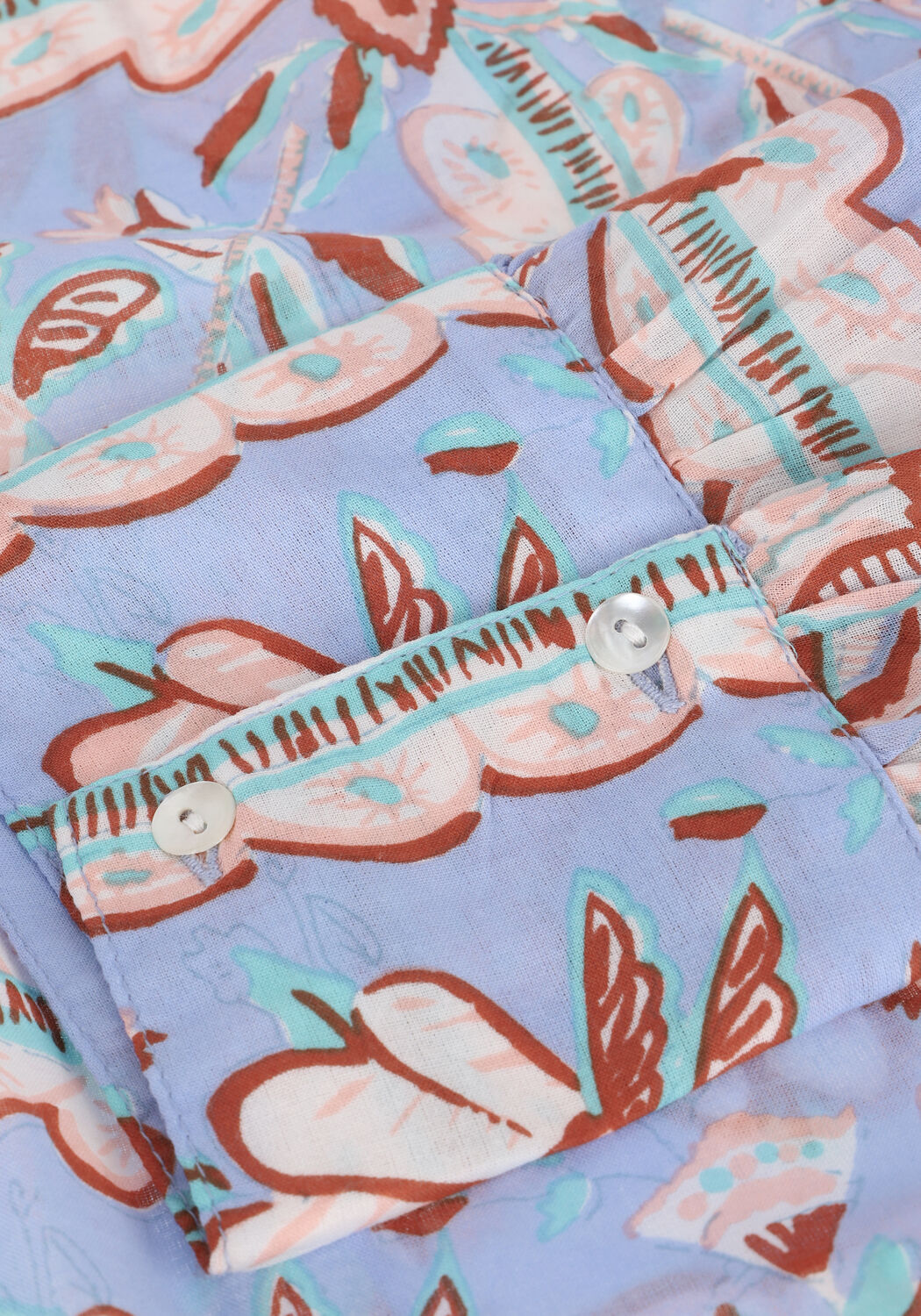 Lichtblauwe ANTIK BATIK Blouses HUPA BLOUSE - large