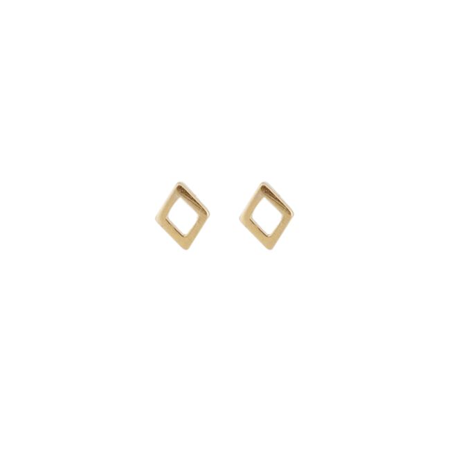 Gouden ATLITW STUDIO Oorbellen PETITE EARRINGS RHOMB Gouden ATLITW STUDIO Oorbellen PETITE EARRINGS RHOMB - large