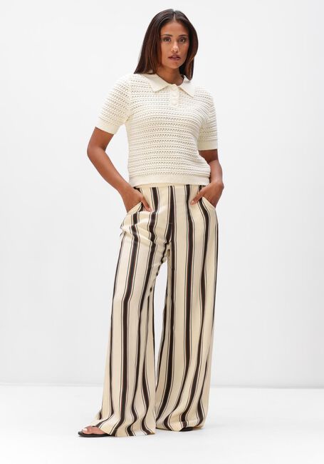 Creme SUNCOO Wijde broek JERRY - large