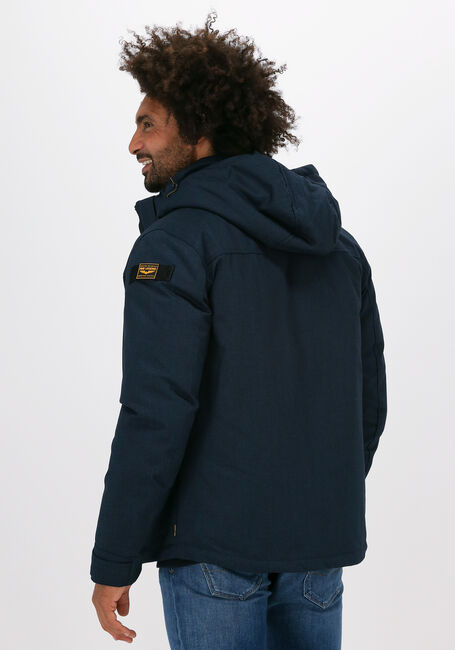 Blauwe PME LEGEND Gewatteerde jas SEMI LONG JACKET STRATOR MELAN - large