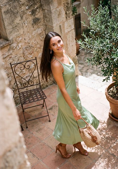 Groene MODSTR&Ouml;M Jurken AIJAMD DRESS - large