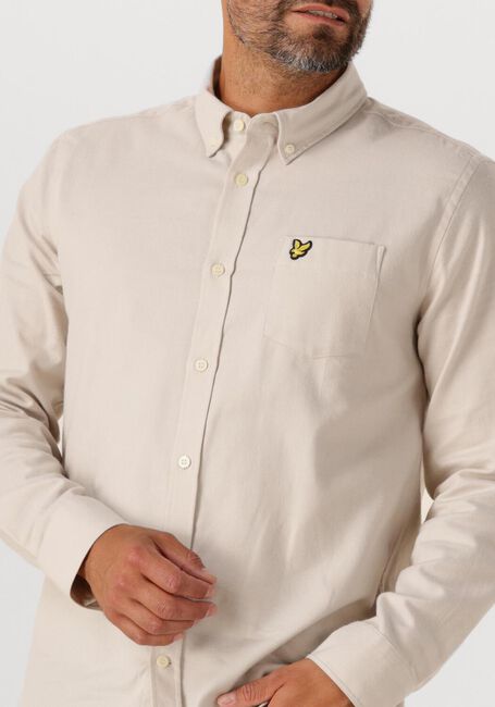 Ecru LYLE & SCOTT Casual overhemd PLAIN FLANNEL SHIRT - large