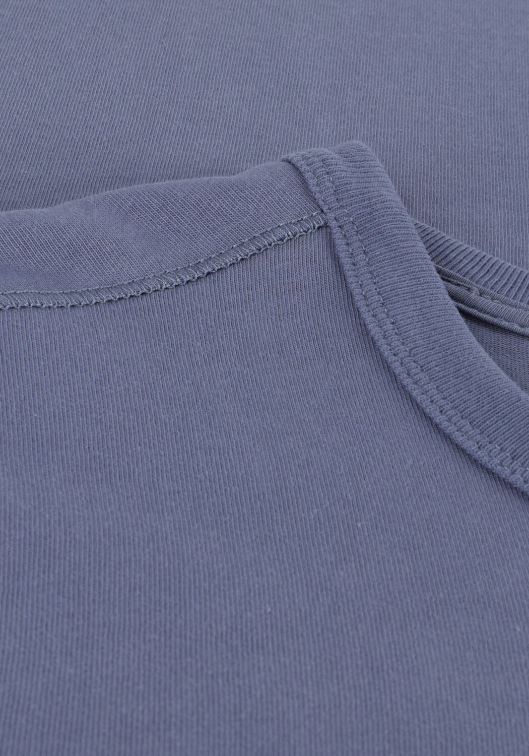 Blauwe CAST IRON T-shirt R-NECK REGULAR FIT HEAVY COTTON - large