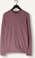 Paarse LYLE & SCOTT Trui LAMBSWOOL BLEND CREW NECK JUMPER Paarse LYLE & SCOTT Trui LAMBSWOOL BLEND CREW NECK JUMPER - medium
