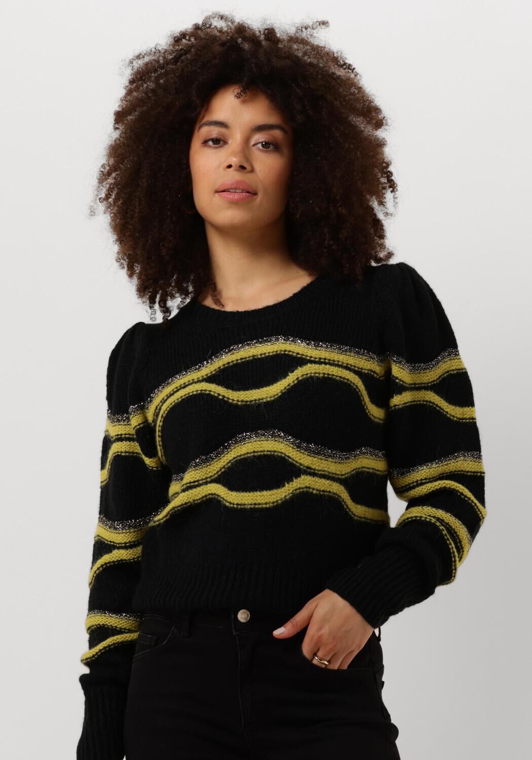 zwarte liu jo trui maglia chiusa m l
