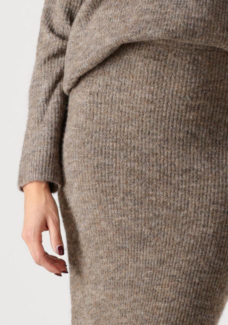 Taupe YDENCE Maxirok KNITTED SKIRT LAINEY - large