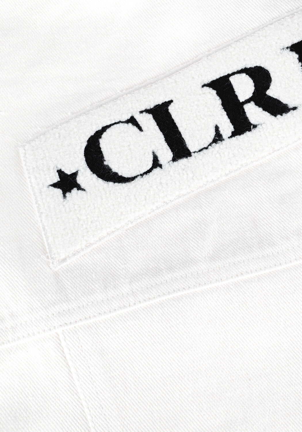 Witte COLOURFUL REBEL Gilet ASH LE REBELLE RIPPED DENIM GILET - large