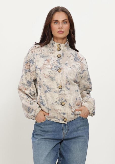 Gebroken wit STUDIO ANNELOES Blouses Nouri jacquard jacket - large
