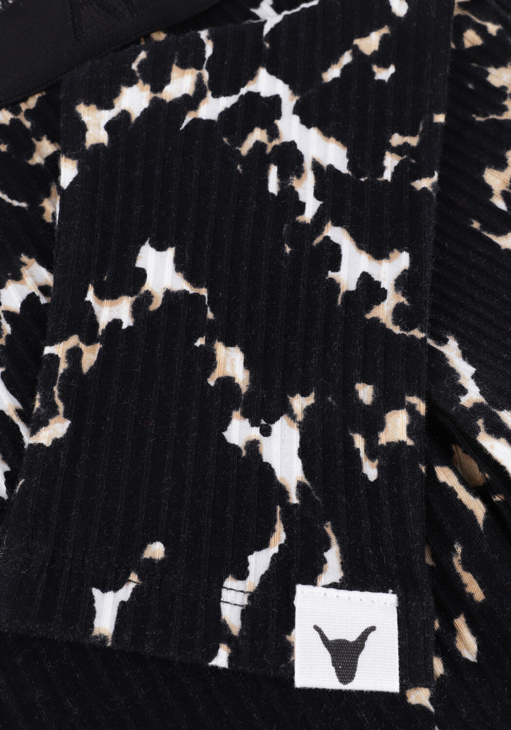 Zwarte ALIX MINI Legging BABY KNITTED ANIMAL LINES LEGGING - large