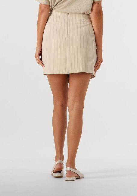 Beige NEO NOIR Minirok PETRANI PINSTRIPED SKIRT - large