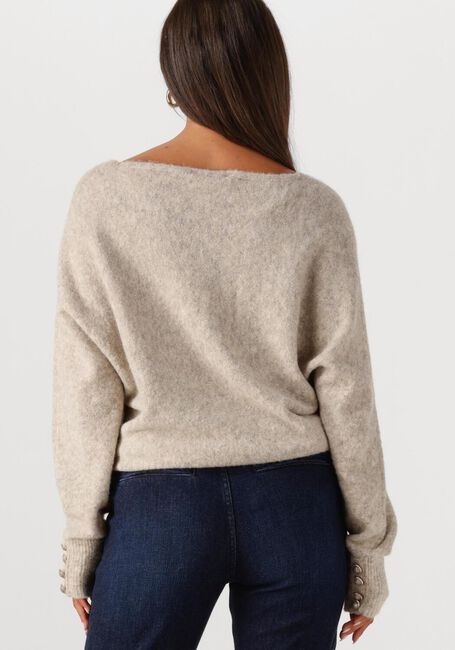 Grijze SUMMUM Trui OVERSIZED SWEATER WOOL ELASTANE BLEND KNIT - large