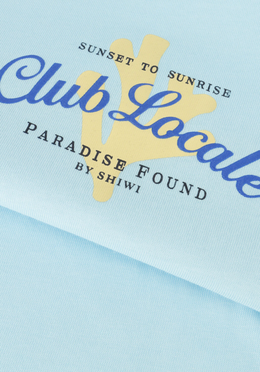 Blauwe SHIWI T-shirt MEN LIAM REGULAR T-SHIRT PARADISE - large