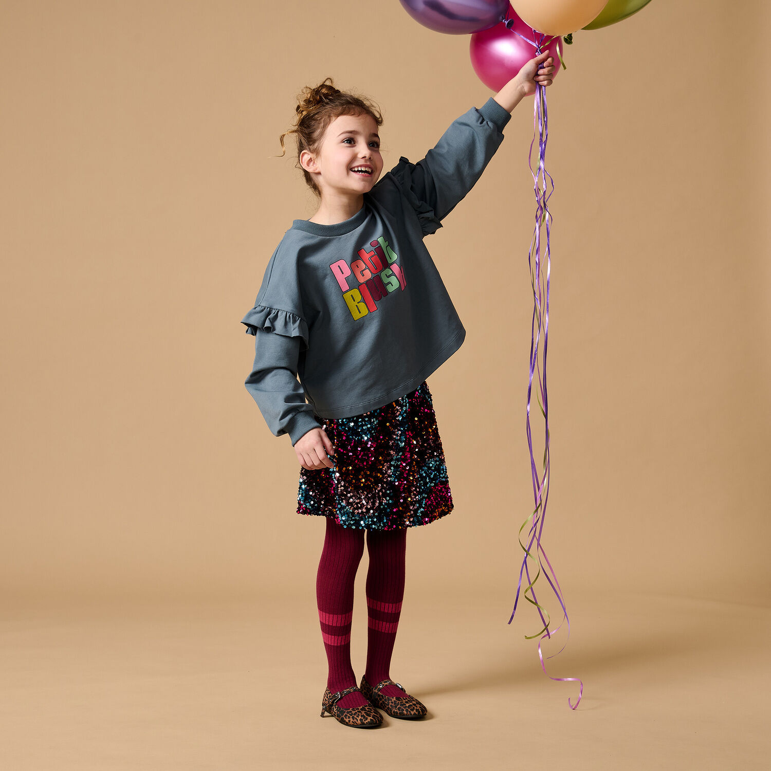 Multi PETIT BLUSH Rokken SEQUINS SKIRT - large