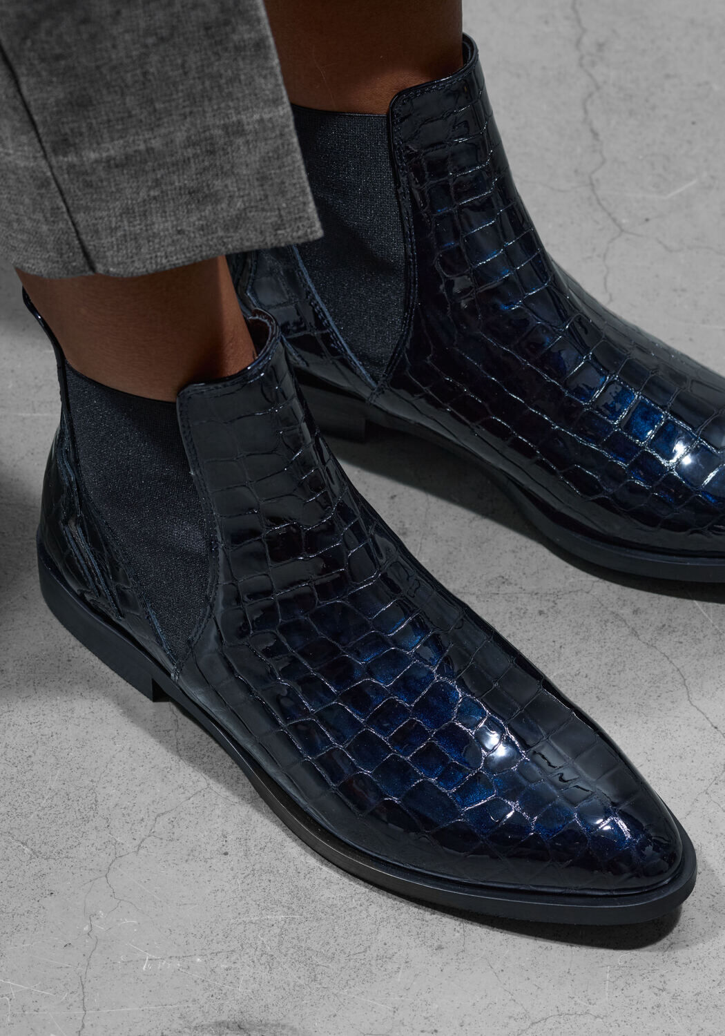 Blauwe STEFANO LAURAN Enkellaarsjes S3298 - large