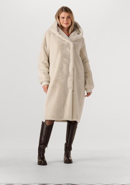 Beige MOSCOW Faux fur jas 08-08-EVELYN-3 - large