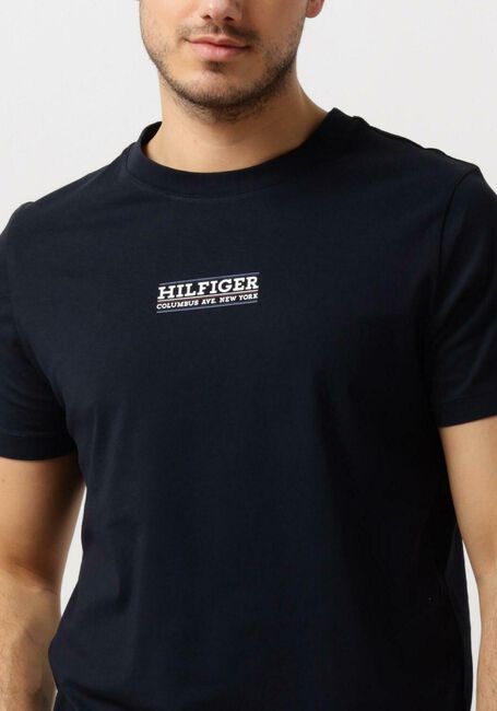Donkerblauwe TOMMY HILFIGER T-shirt SMALL HILFIGER TEE - large