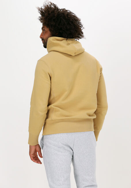 Beige CHAMPION Sweater REVERSE WEAVE HOODIE - large