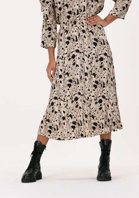Beige OBJECT Midirok DONNA HW LONG SKIRT - large