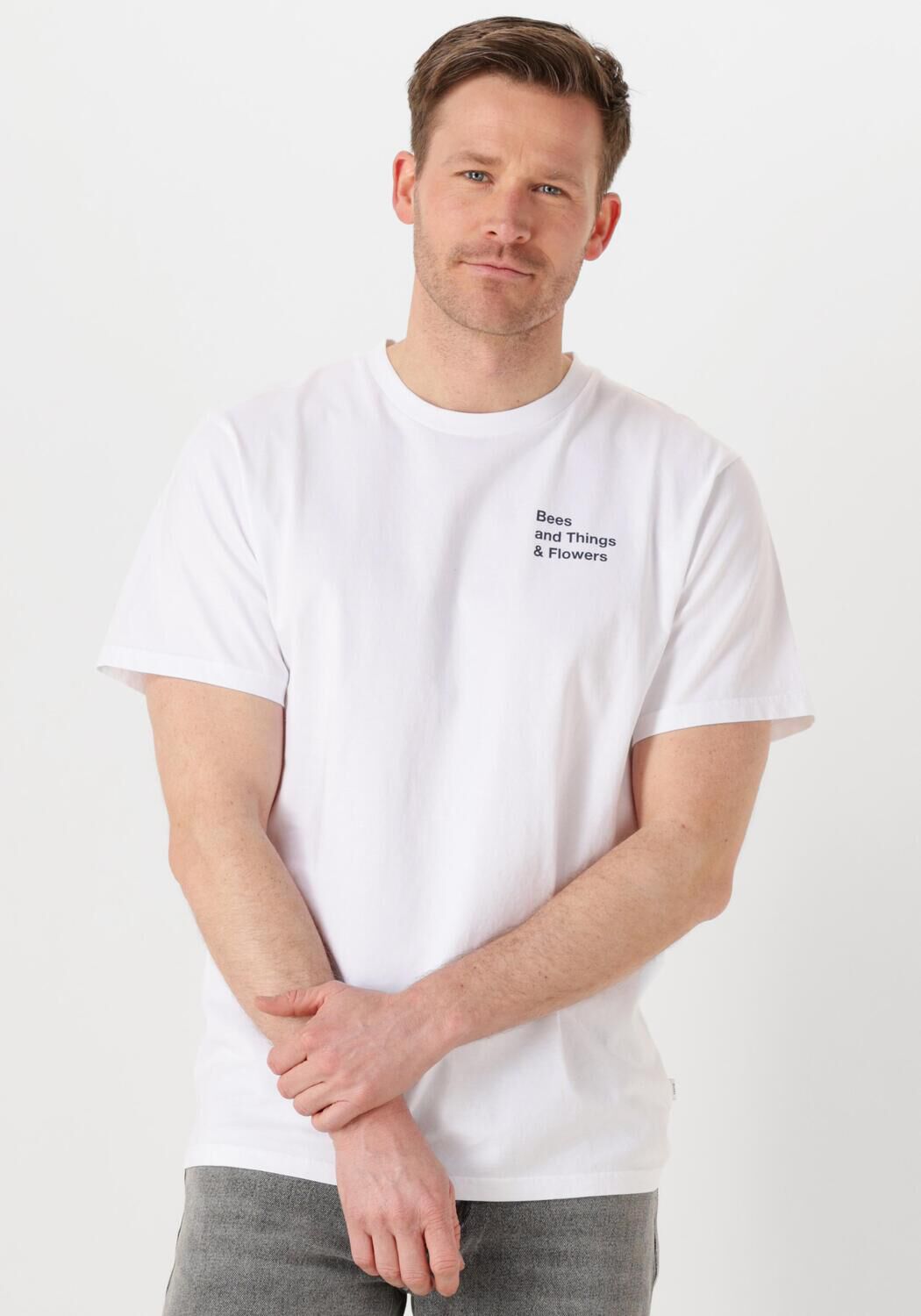 FORÉT Forét Heren Polo's & T-shirts Farm T-shirt Wit