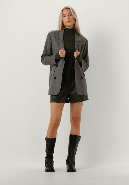 Groene VANILIA Broeken FAUX LEATHER SHORTS - large