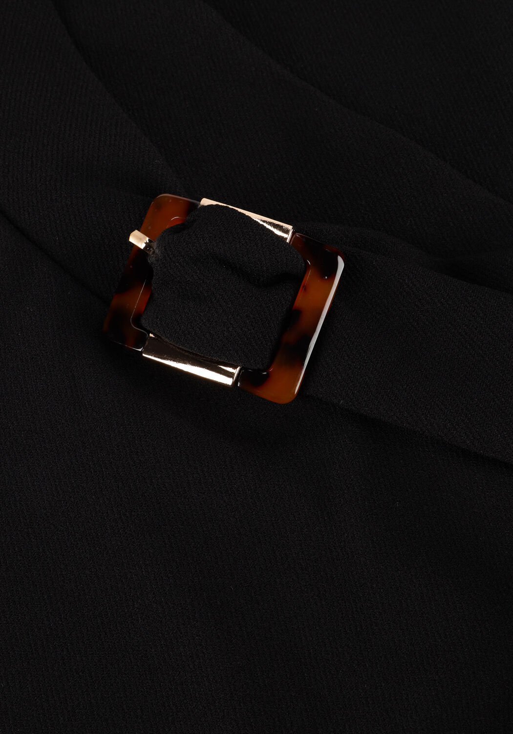 Zwarte ANA ALCAZAR Mini jurk A SHAPED DRESS CLASP - large