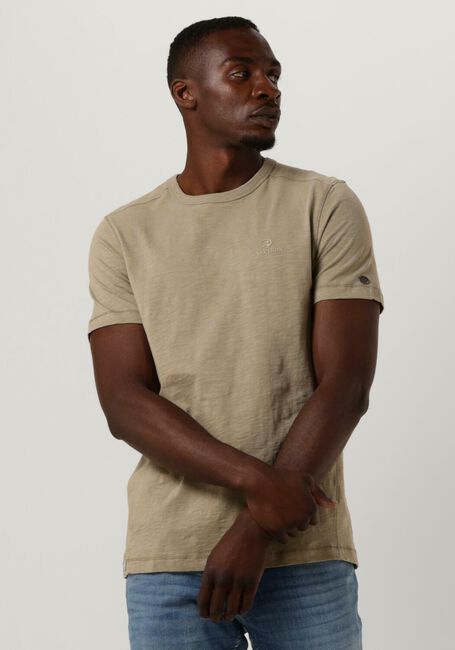 Olijf CAST IRON T-shirt SHORT SLEEVE R-NECK COTTON SLUB - large